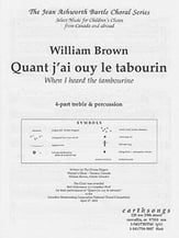 Quant J'ai Ouyle Tabourin SSAA choral sheet music cover